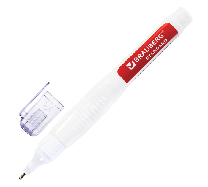 Корректор-ручка Brauberg «Standard» металлический наконечник, 14мл