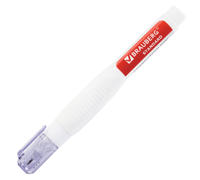 Корректор-ручка Brauberg «Standard» металлический наконечник, 14мл
