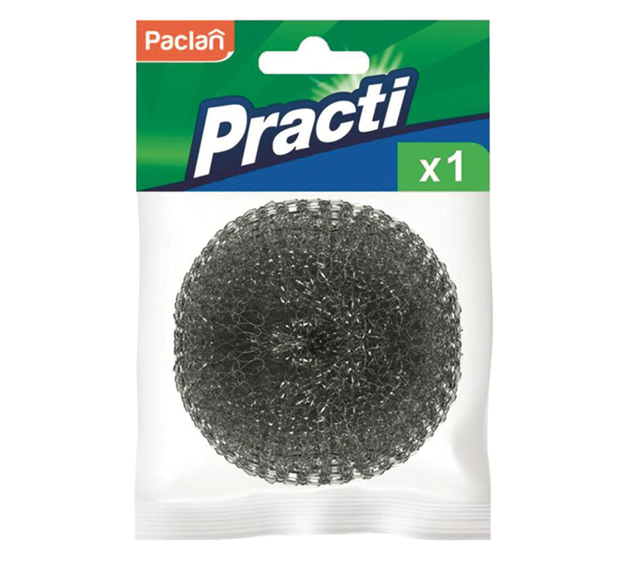 Мочалка для посуды Paclan «Practi Spiro» металл, 1шт