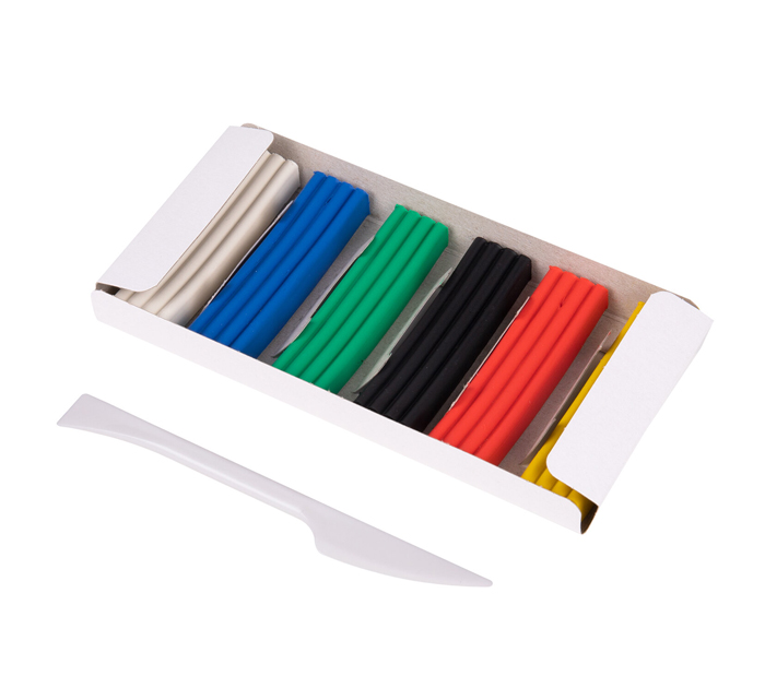 Пластилин Brauberg «Kids» 6 цветов, 120г, со стеком