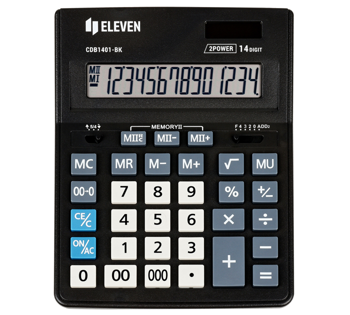 Калькулятор 14 разрядов Eleven Business Line черный, 155х205х35 мм