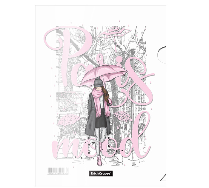 Папка-уголок Erich Krause «Dreamy Girls» А4, пластиковая, ассорти, 1 отделение