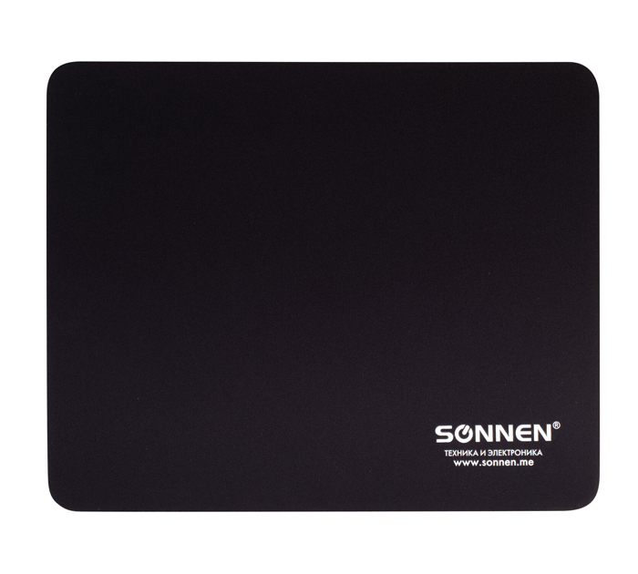 Коврик для мышки Sonnen «Black» 220х180х3мм