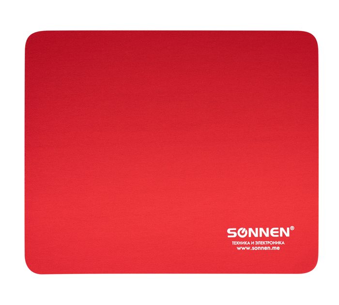 Коврик для мышки Sonnen «Red» 220х180х3мм