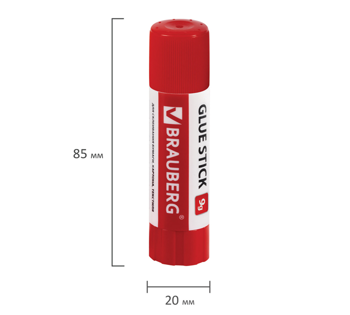 Клей-карандаш Brauberg 9г