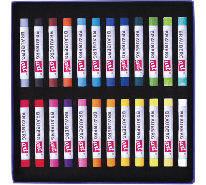Пастель художественная Brauberg Art «Classic» сухая, 24 цвета