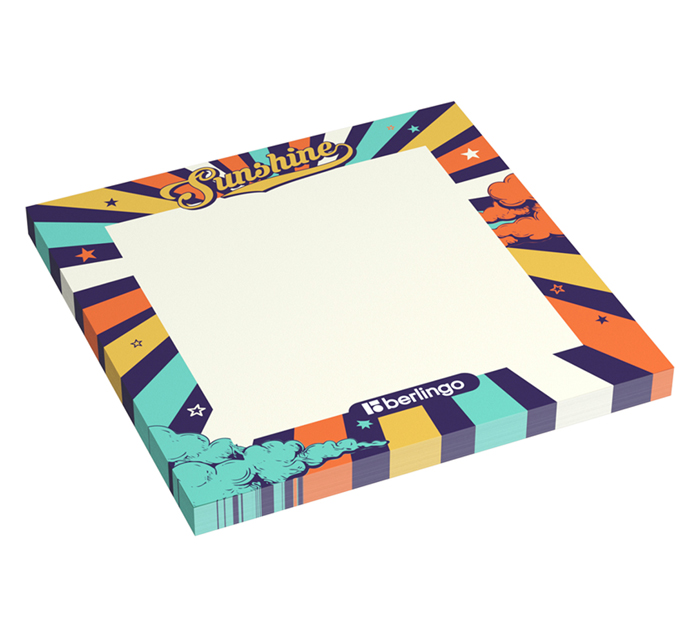 Стикеры Berlingo «Ultra Sticky. Groovy» 75х75мм, с рисунком, 50л