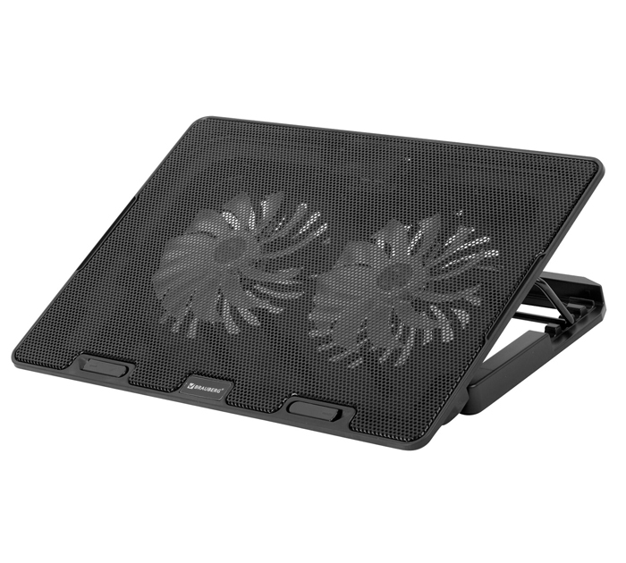 Подставка для ноутбука Brauberg 2xUSB-A порта, LED подсветка, 352х252мм