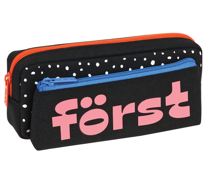 Пенал-косметичка Forst «Dots style» 2в1, 205х80х40мм, съемная косметичка на липучке
