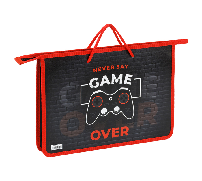 Папка-портфель пластиковый ArtSpace «Gamer» А4, на молнии, 1 отделение