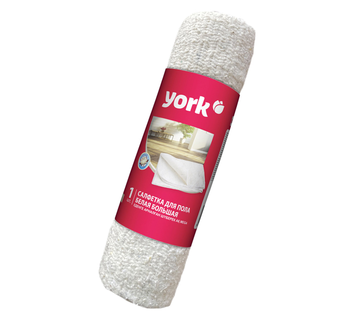 Тряпка для пола York 60х80см, белая, в рулоне