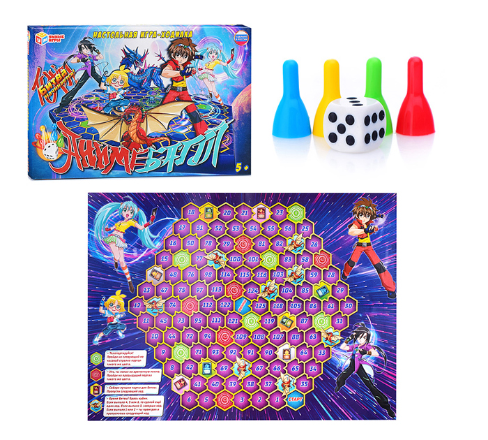 Игра-ходилка Умные игры «Аниме баттл» от 5-ти лет