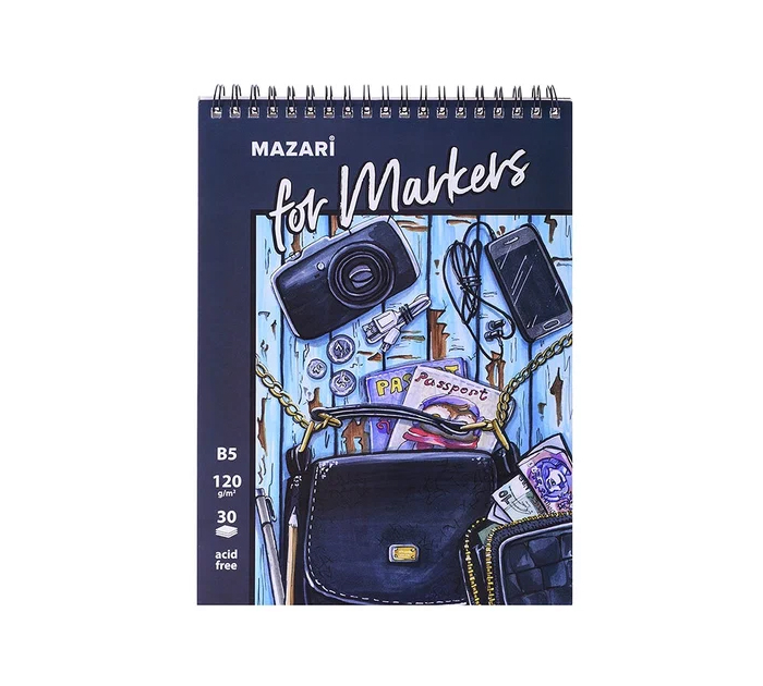 Скетчбук Mazari B5, 30л