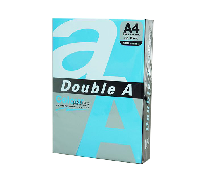 Бумага цветная Double A А4, 80г/м², темно-синяя, 500л