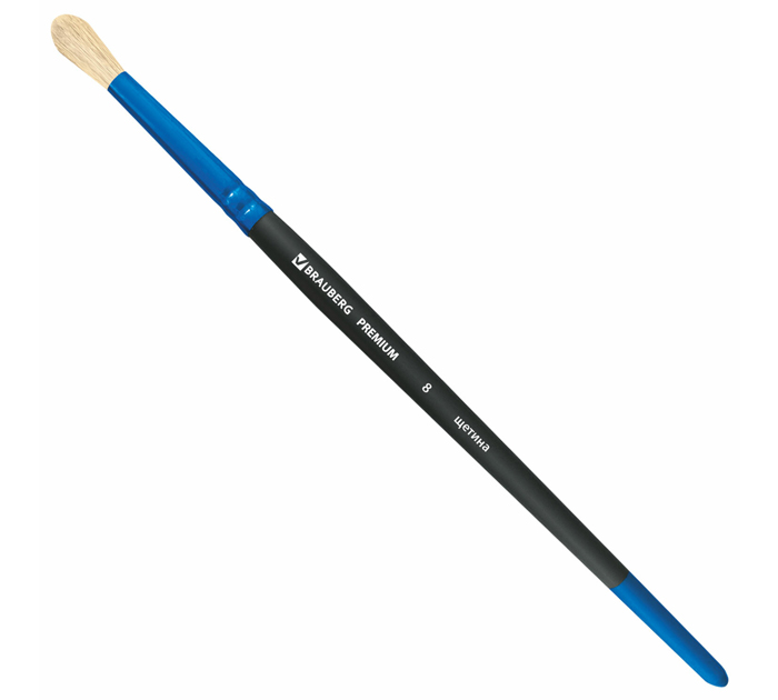Кисть Brauberg № 8, щетина, круглая