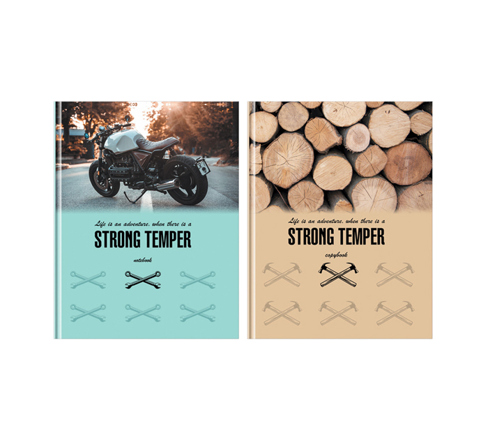 Бизнес-блокнот БиДжи «Strong temper» А5, 80л