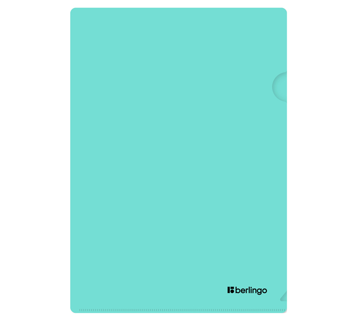 Папка-уголок Berlingo «Instinct» А4, пластиковая, мятная, 330мкм