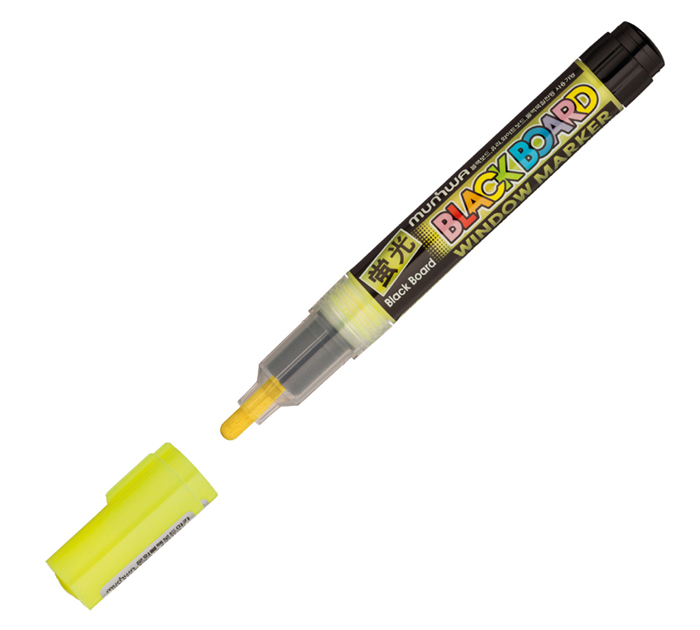 Маркер меловой MunHwa «Black Board Marker» желтый, 3мм