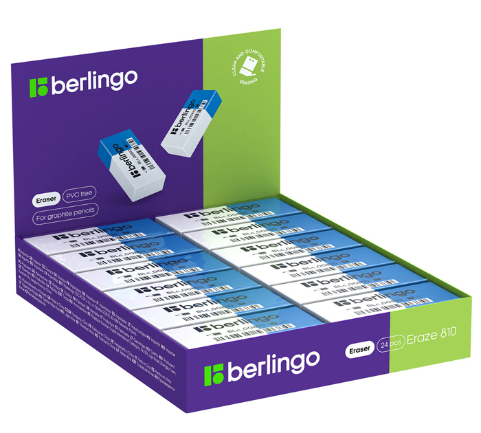 Ластик Berlingo «Eraze 810» 60х25х11мм