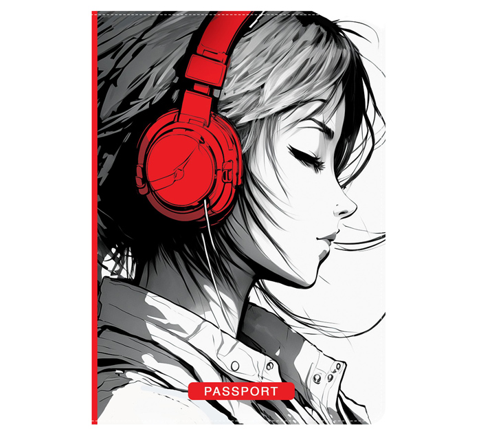 Обложка для паспорта Meshu «My Sound Kawaii» ПВХ, 2 кармана