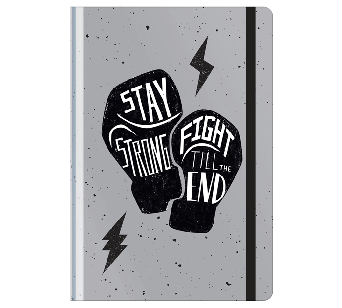 Ежедневник недатированный БиДжи «Stay strong» А5, 256стр, c резинкой