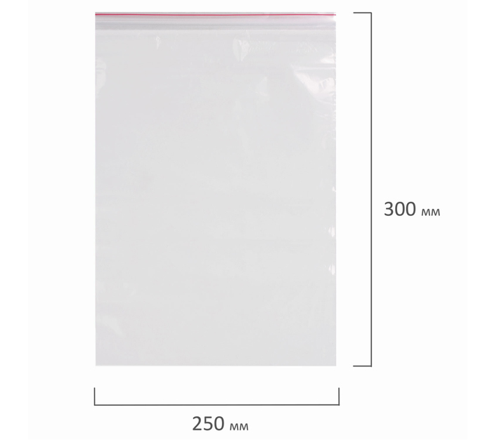 Пакет Zip Lock Brauberg 25х30см, 40мкм, 100шт