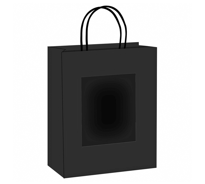 Пакет подарочный Золотая сказка «Black Kraft» скретч слой, 26х13х32см, крафт