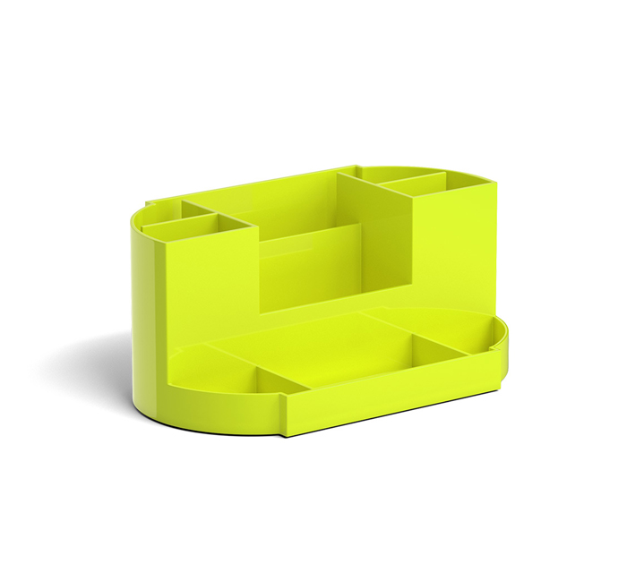 Подставка под канцелярские принадлежности Erich Krause «Victoria Neon Solid» 9 отделений, желтая
