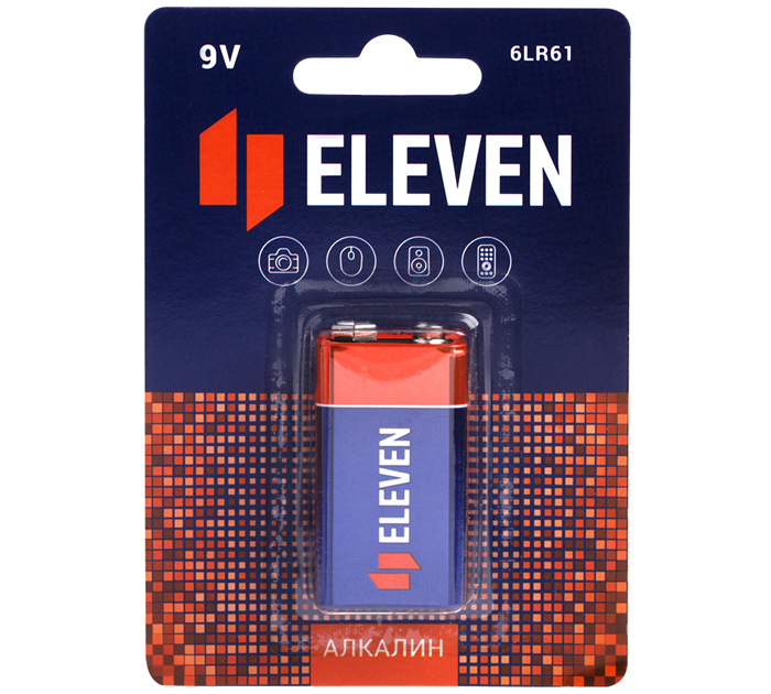 Элемент питания Eleven крона, 9В