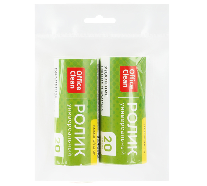 Сменный блок для чистящего ролика Office Clean 20 слоев, 2шт