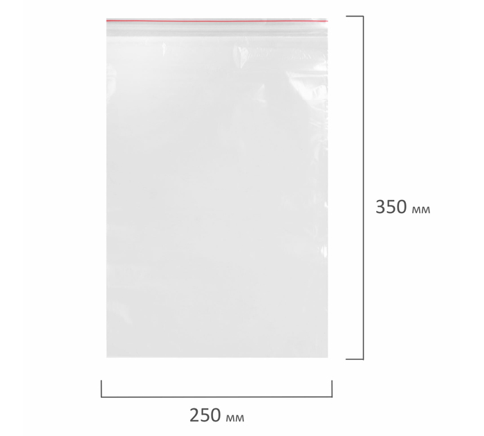 Пакет Zip Lock Staff 25х35см, 35мкм, 100шт