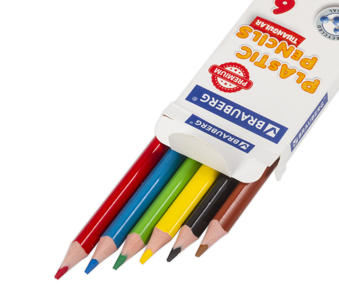 Карандаши цветные Brauberg «Premium» 6 цветов