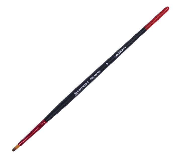 Кисть Brauberg Premium №2, синтетика, плоская