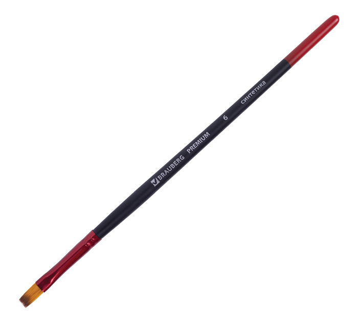 Кисть Brauberg Premium №6, синтетика, плоская