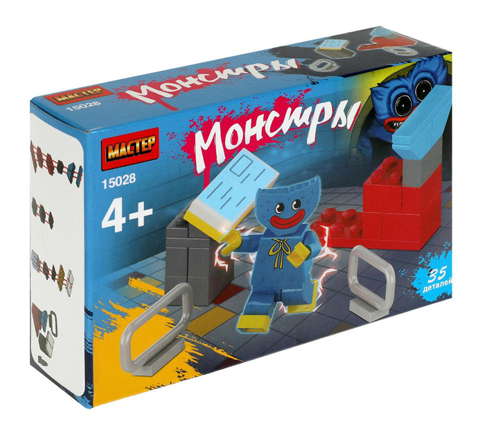 Конструктор Мастер «Монстры» 35 деталей, от 4-х лет