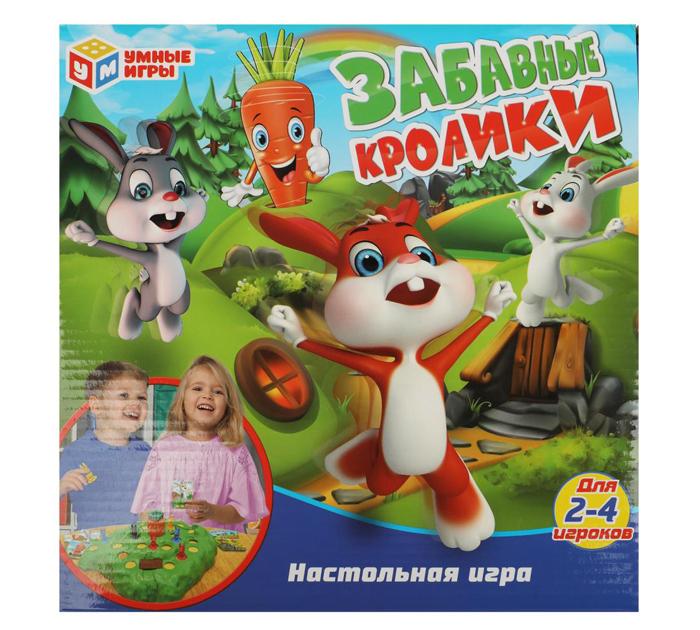 Игра настольная Умные игры «Забавные кролики» от 7-ми лет