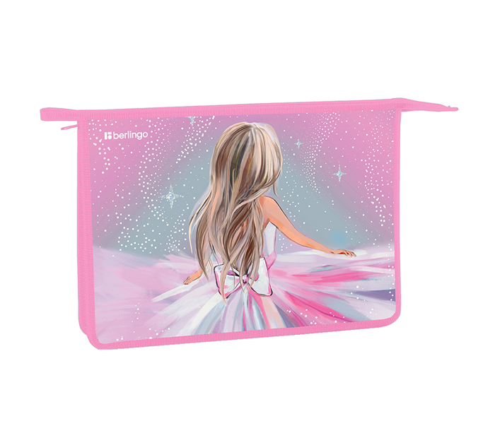 Папка для тетрадей Berlingo «Beautiful dream» А4, на молнии, 1 отделение