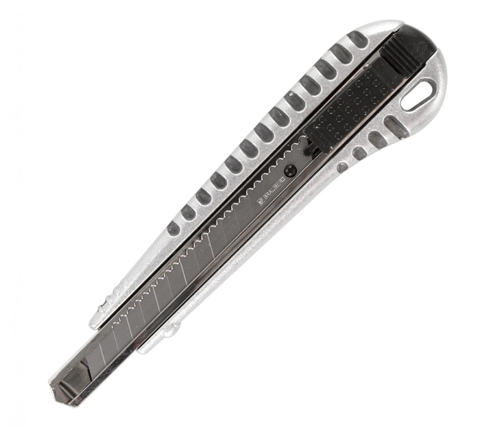 Нож канцелярский Brauberg «Metallic» 9мм