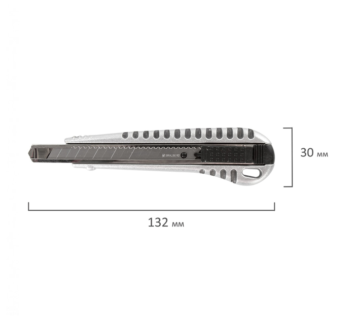 Нож канцелярский Brauberg «Metallic» 9мм