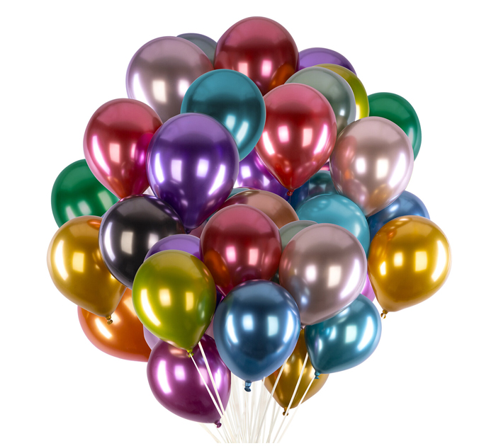Шар надувной Brauberg Kids «Хром» 30см, ассорти, хром, 1шт