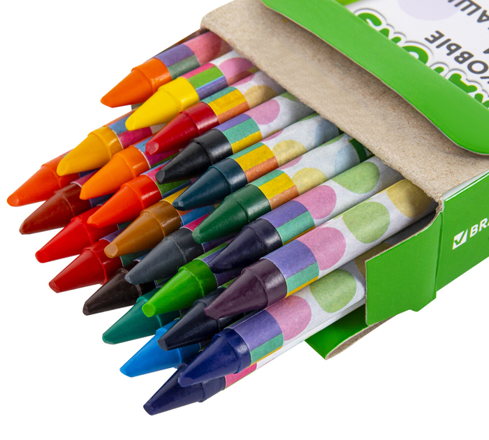 Мелки восковые Brauberg Kids 24 цвета