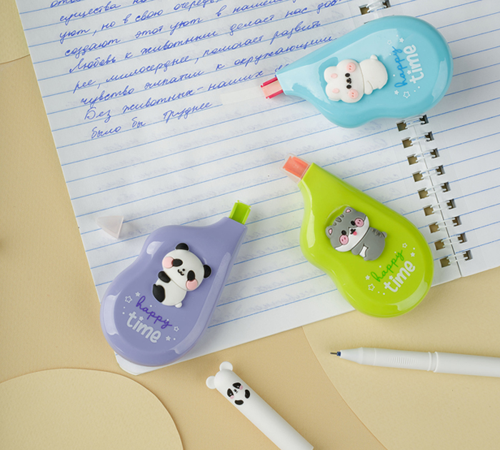 Корректор-лента Meshu «Happy friends» 5мм, 8м