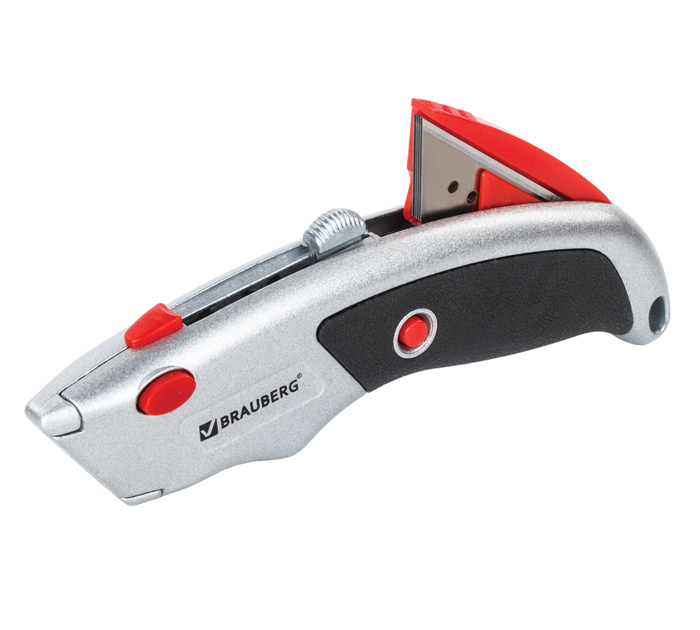 Нож канцелярский Brauberg «Professional» 18мм, 6 лезвий в комплекте