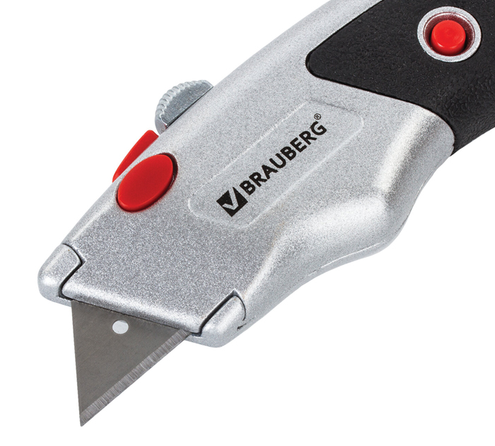 Нож канцелярский Brauberg «Professional» 18мм, 6 лезвий в комплекте