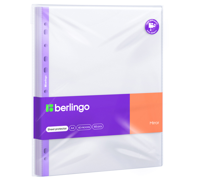 Файл Berlingo «Mirror» А4, 40мкм, глянцевый, 100шт