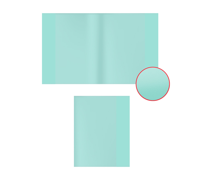 Обложка для дневников и тетрадей, Erich Krause «Fizzy Pastel Mint», 212х347мм, 100мкм, 1шт