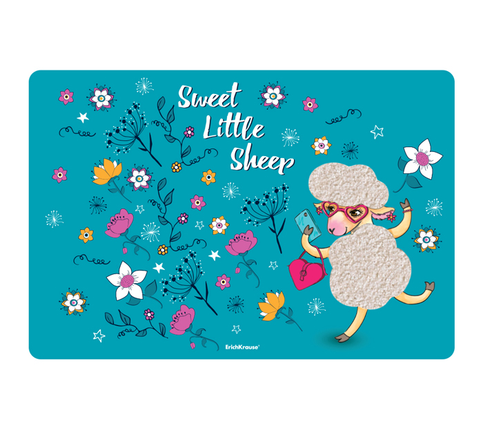 Подложка настольная Erich Krause «Flower Sheep» 430х290мм