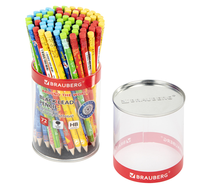 Карандаш Brauberg «Around the world» HB