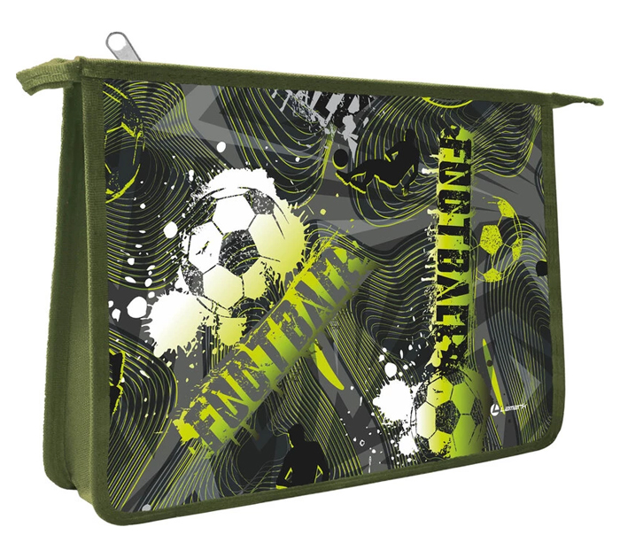 Папка для тетрадей Lamark «Football time» А4, на молнии, 1 отделение