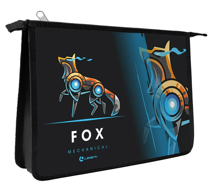 Папка для тетрадей Lamark «Fox» А4, на молнии, 1 отделение